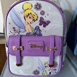 Disney Tinkerbell Kids Backpack - Lavender and White
